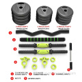 Rubber Coated Use Dumbbell Barbell Set free weights